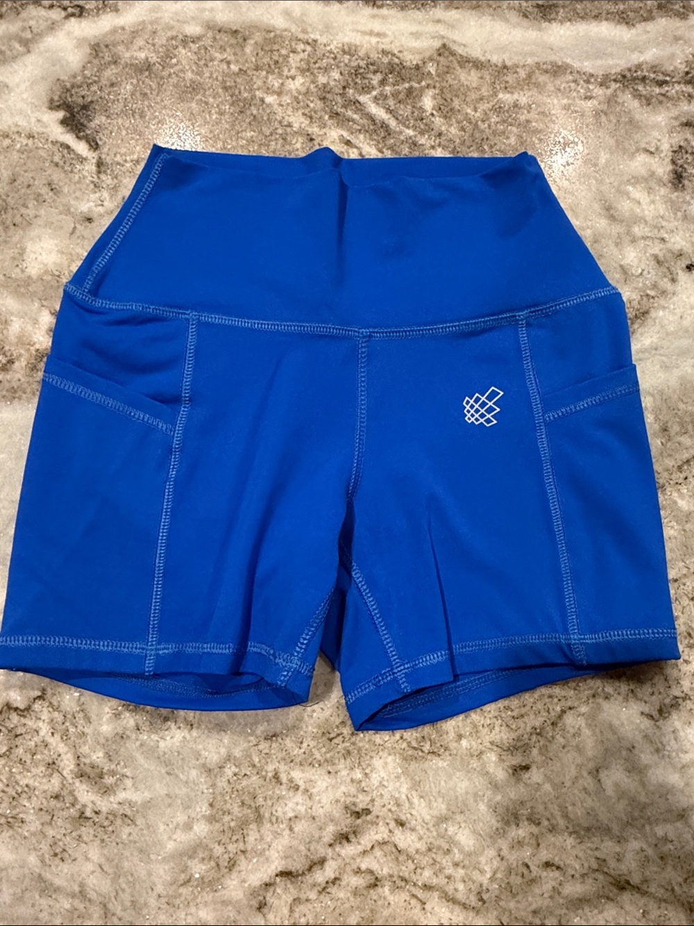 Jed North Royal Blue High-Waist Bike Shorts